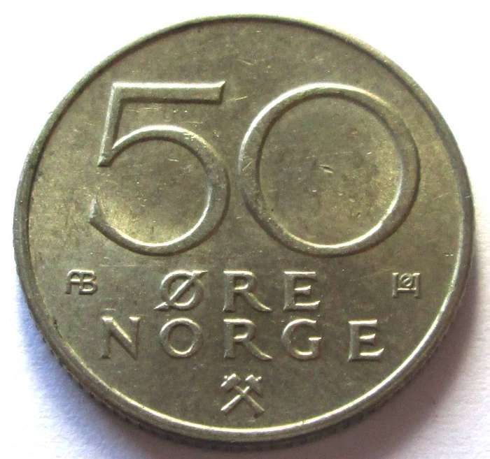 1976 Norge 50 Ore