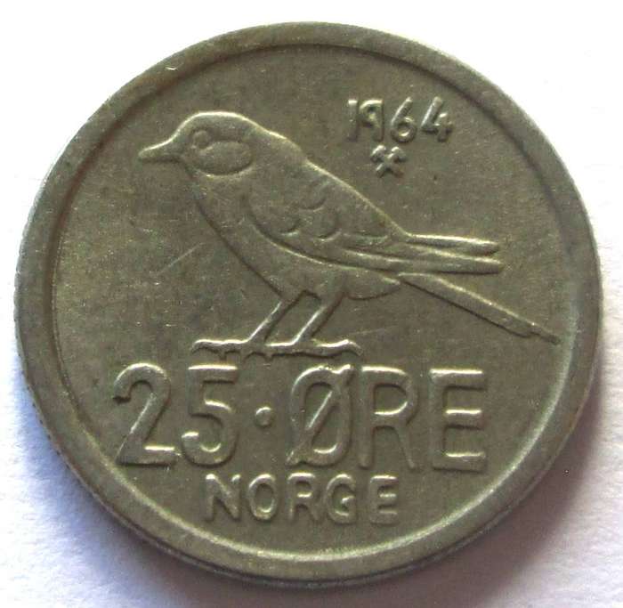 1964 Norge 25 Ore