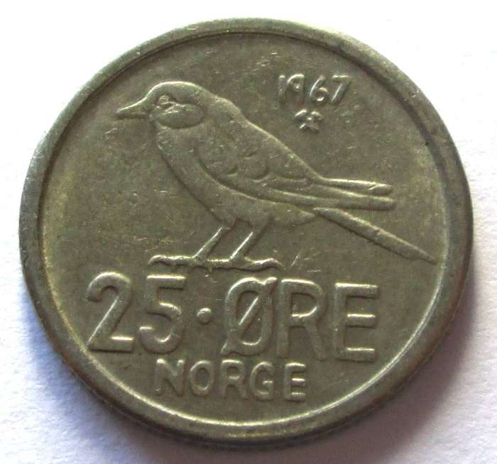 1967 Norge 25 Ore
