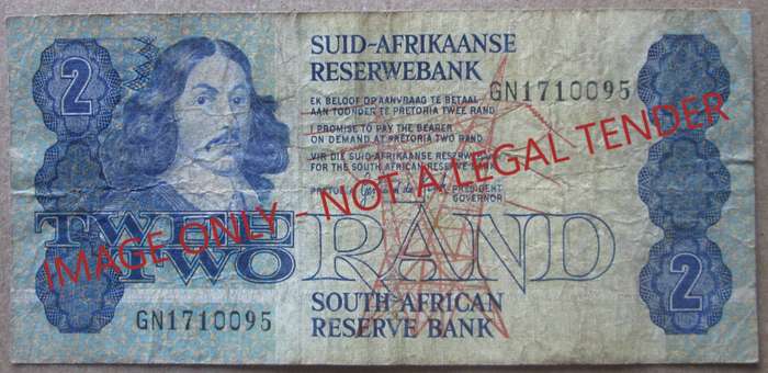 Two Rand South Africa Serial Nr GN1710095
