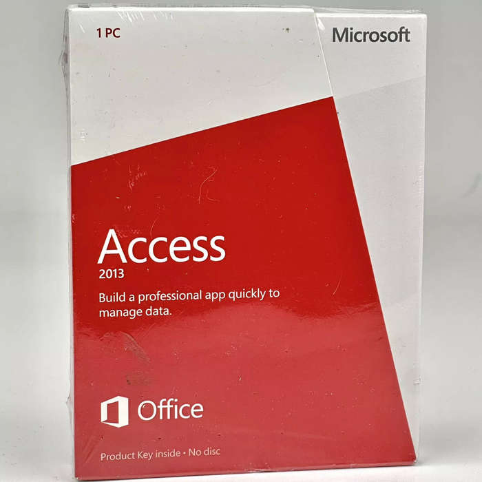 Microsoft Access 2013 SKU 077-06368 Full Retail Sealed Product Key Card + disk