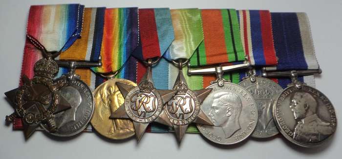 WW1 & WW2 group with LSGC Medal to W.F. Brock