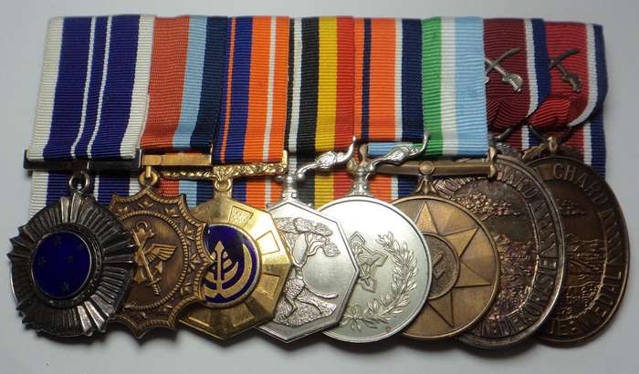 SADF Group of Eight Full Size Medals