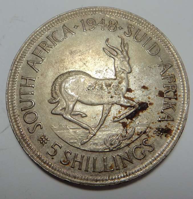 Union of South Africa Crown (5/-) 1948 (3 available)