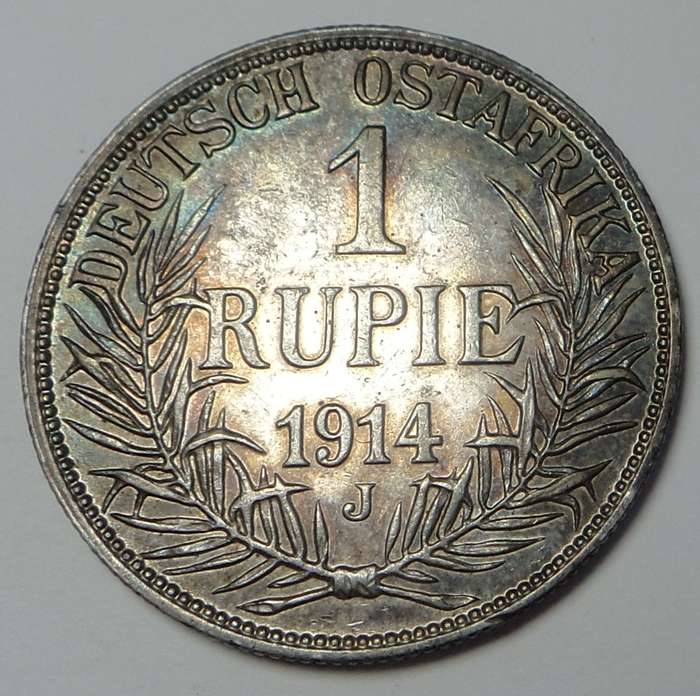 German East Africa: One Rupie 1914 (J)