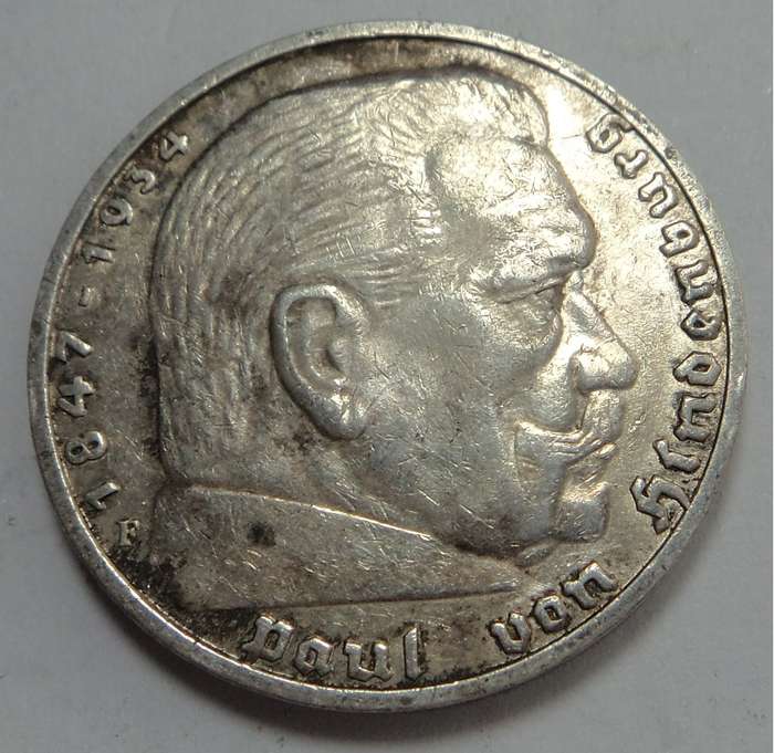 Deutsches Reich: Silver 5-Reichsmark 1937