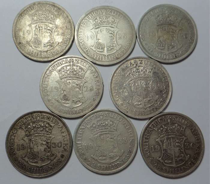 Union of South Africa: King George V Half Crown Collection