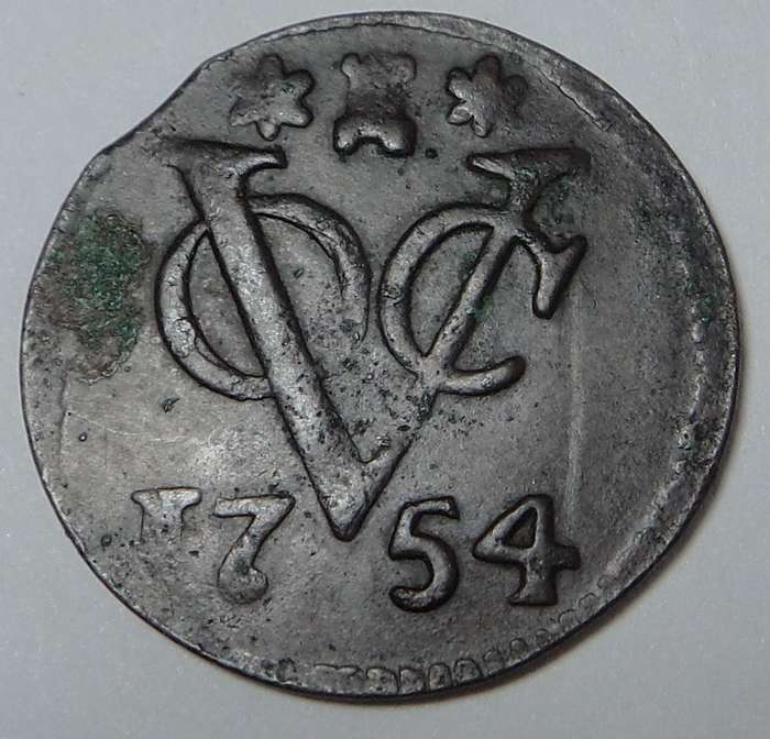 Netherlands (Zeeland) VOC Doit of 1754