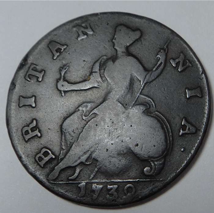 Great Britain: Half Penny 1739 (George II)