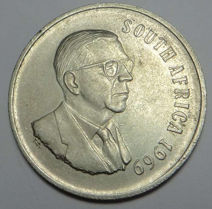 Republic of SA: Silver R1 1969 (English)