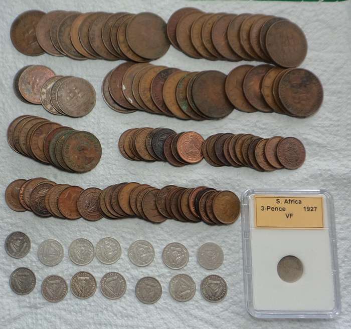 SA Union: Bulk Lot of Silver & Copper Coins