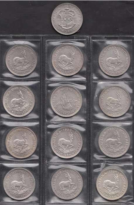 Union of SA: Crown (5/-) Collection 1947-1960