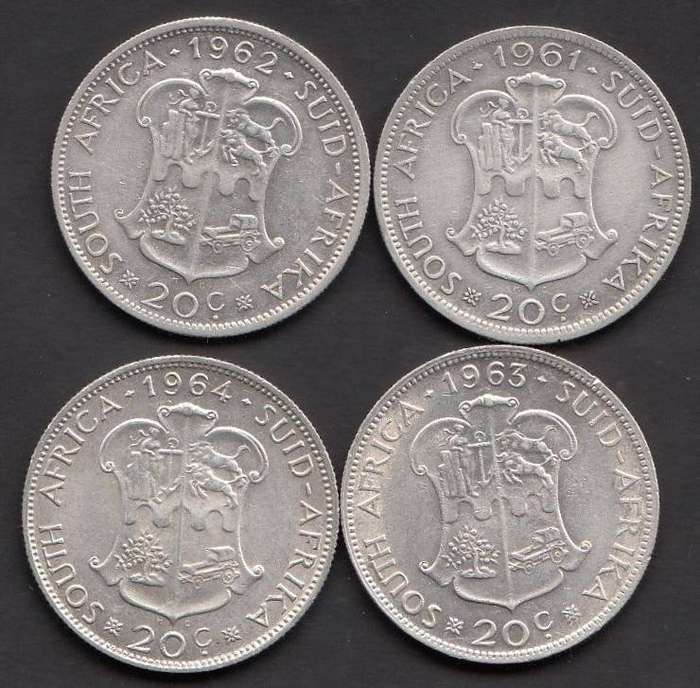Collection of Silver 20c pieces (1961-1964) 2 collections available
