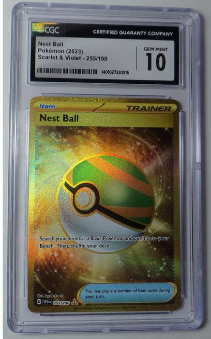 Pokémon: Nest Ball CGC graded 10 Gem Mint