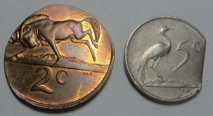 Republic of South Africa: Two Error Coins