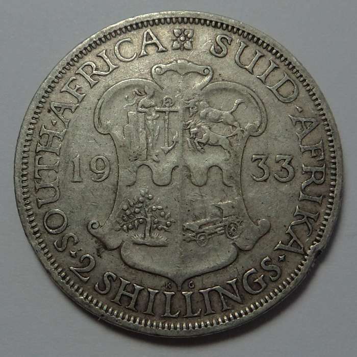 Union of SA: Florin (2/-) of 1933