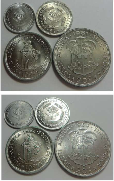 RSA Silver Sets of 1961 & 1964