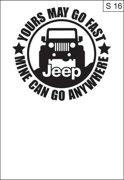 JEEP Star 350mm Matt Black SO 16