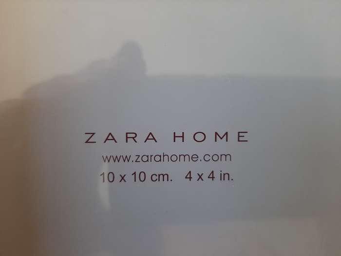Picture frame, ZARA HOME, 10x10cm, white high gloss, unused, price new R379