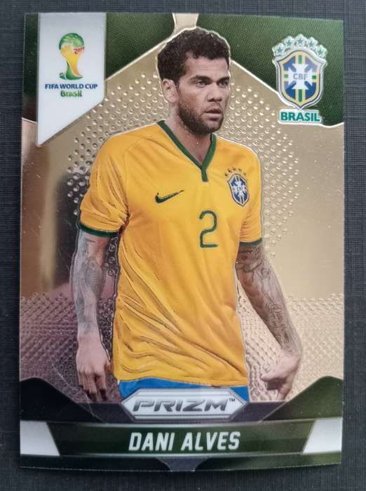 DANI ALVES (Brazil) - PANINI PRIZM FIFA WORLD CUP 2014 COLLECTION - PRIZM TRADING CARD 105