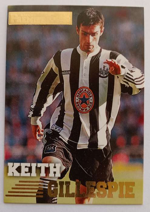 KEITH GILLESPIE (Newcastle) - TOPPS PREMIER GOLD COLLECTION 1996/97 - TRADING CARD CARD 107 of 161