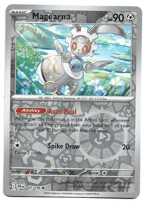 MAGEARNA - REVERSE HOLO  107/159 POKEMON TCG JOURNEY TOGETHER TRADING CARD