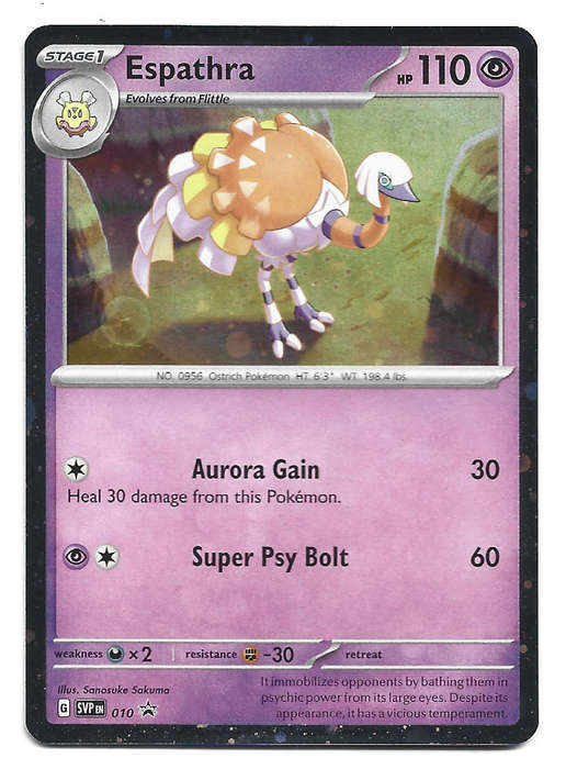 ESPATHRA - SVP 010 POKEMON TCG SCARLET & VIOLET PROMO TRADING CARD