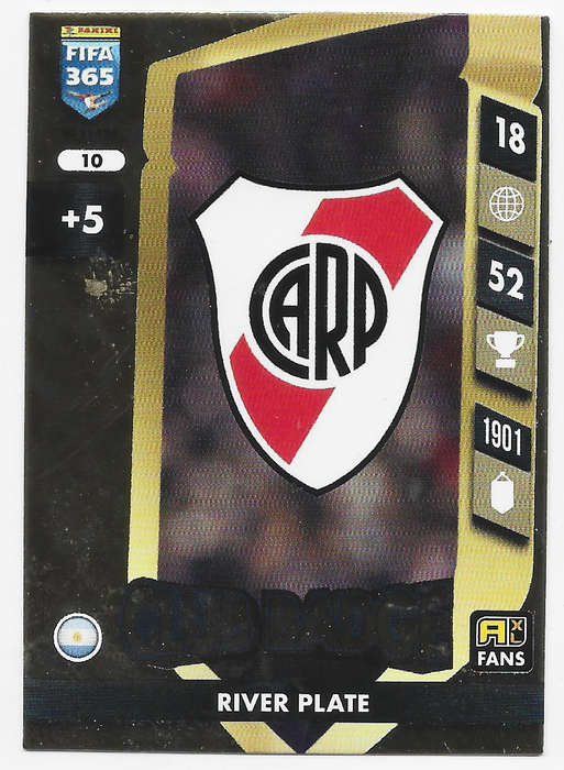 RIVER PLATE - PANINI FIFA 365 COLLECTION 2025 - FOIL "CLUB BADGE" TRADING CARD 10