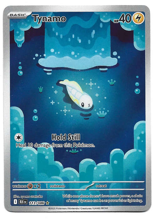 TYNAMO - ILLUSTRATION RARE  113/86 POKEMON TCG BLACK BOLT TRADING CARD