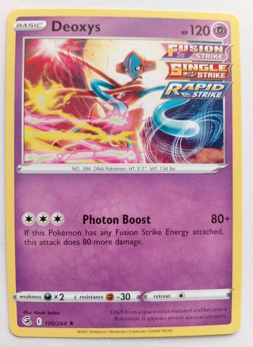 DEOXYS - COMMON RARE  120/264  POKEMON TCG DECK EXCLUSIVES TRADING CARD