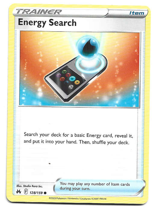 ENERGY SWITCH - POKEMON TCG  CROWN ZENITH  128/159 COMMON TRADING CARD