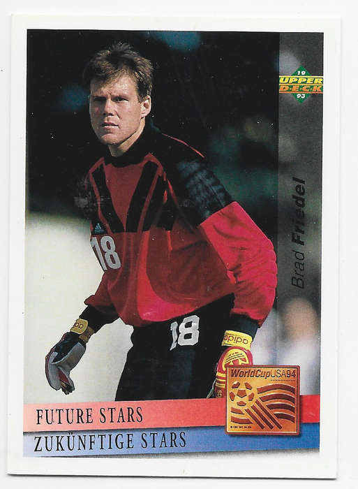 BRAD FRIEDEL (USA) - Upper Deck FIFA WORLD CUP 1994 USA PREVIEW   -  TRADING CARD 129