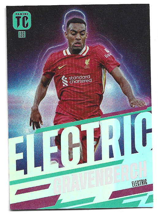 RYAN GRAVENBERCH - PANINI `TOP CLASS` 2025 COLLECTION - FOIL ELECTRIC TRADING CARD 136