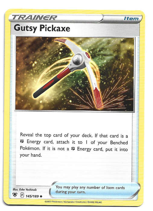 GUTSY PICKAXE - UNCOMMON  145/189 POKEMON TCG ASTRAL RADIANCE TRADING CARD