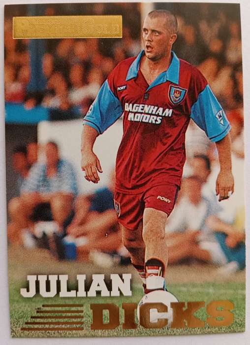 JULIAN DICKS (West Ham) - TOPPS PREMIER GOLD COLLECTION 1996/97 - TRADING CARD CARD 149 of 161