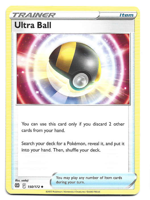 ULTRA BALL - POKEMON TCG BRILLIANT STARS  150/172 COMMON TRADING CARD