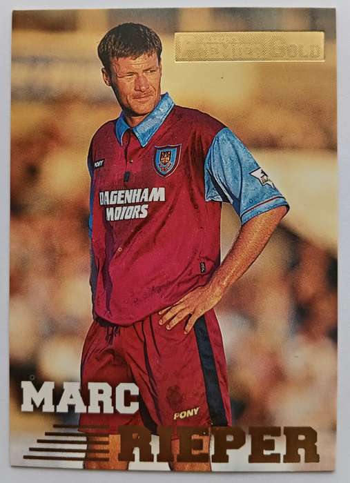 MARK RIEPER (West Ham) - TOPPS PREMIER GOLD COLLECTION 1996/97 - TRADING CARD CARD 154 of 161