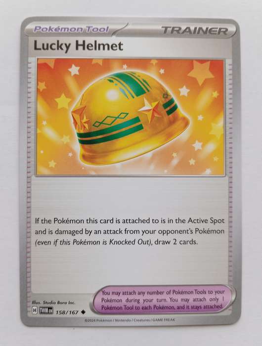 LUCKY HELMET - POKEMON TCG TWILIGHT MASQUERADE  TRADING CARD 158/167