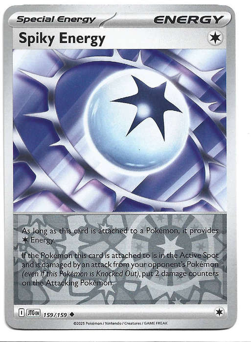 spiky energy - REVERSE HOLO  159/159 POKEMON TCG JOURNEY TOGETHER TRADING CARD