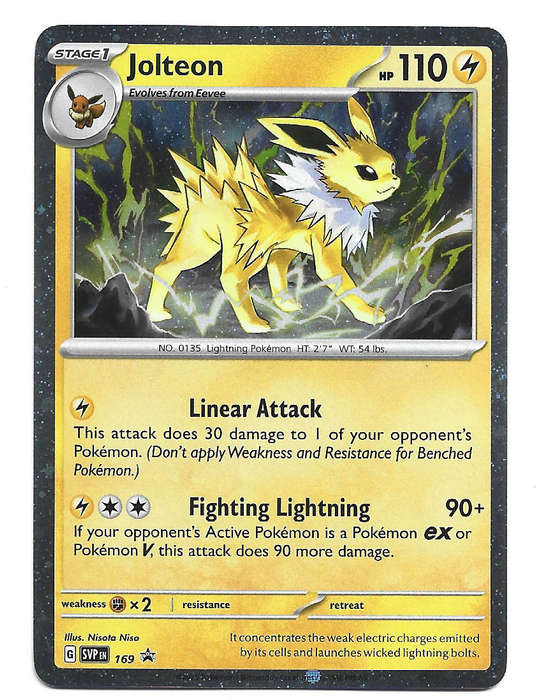 JOLTRON - HOLO RARE SVP169 POKEMON TCG SCARLET & VIOLET PROMO TRADING CARD