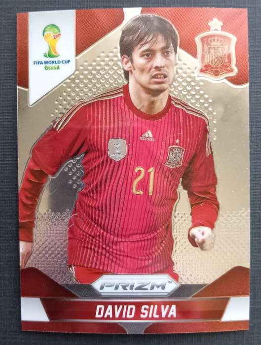 DAVID SILVA (Spain) - PANINI PRIZM FIFA WORLD CUP 2014 COLLECTION - PRIZM TRADING CARD 175