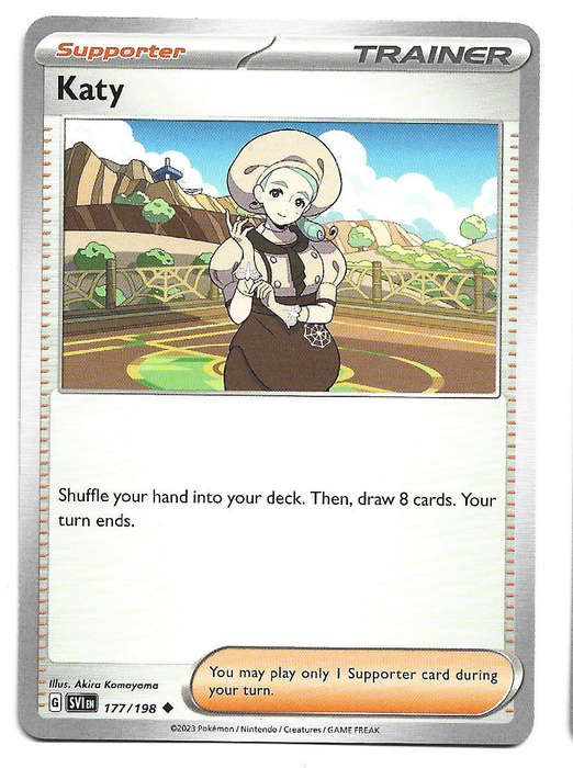 KATY - COMMON  177/198  POKEMON TCG SCARLET & VIOLET TRADING CARD