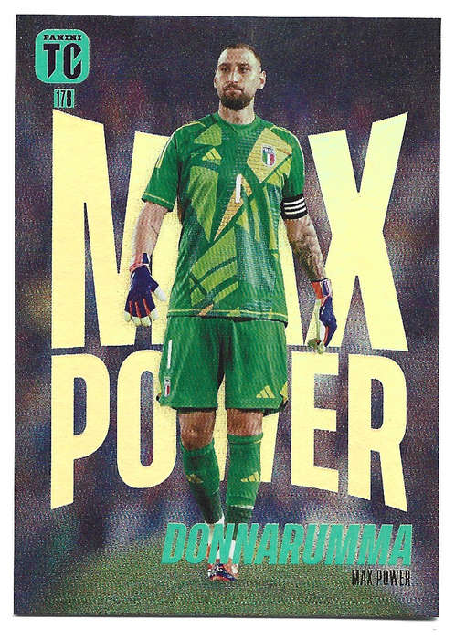 GIANI DONNARUMMA - PANINI `TOP CLASS` 2025 COLLECTION - FOIL MAX POWER TRADING CARD 178