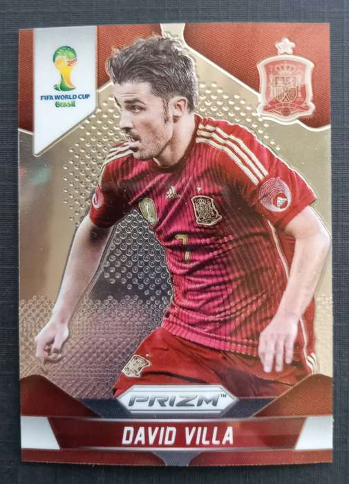DAVID VILLA (Spain) - PANINI PRIZM FIFA WORLD CUP 2014 COLLECTION - PRIZM TRADING CARD 178