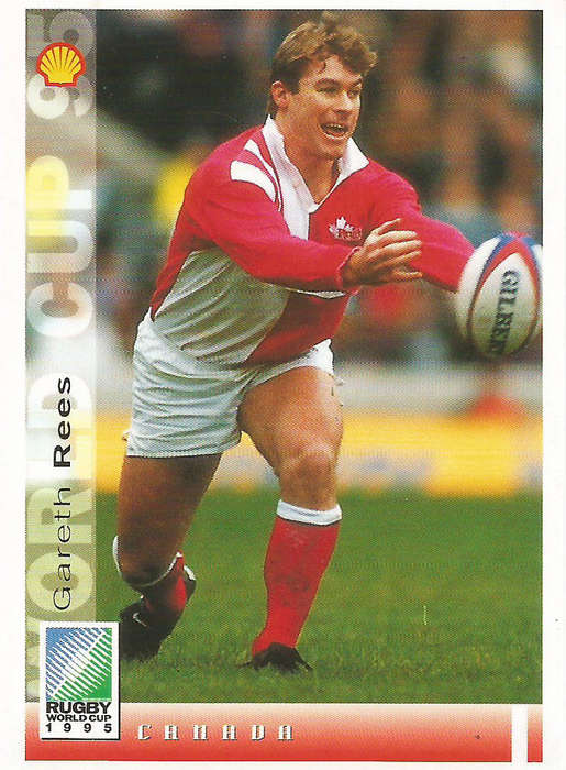 GARETH REES - SPORTS DECK `RUGBY WORLD CUP 95` -  BASE TRADING CARD 186