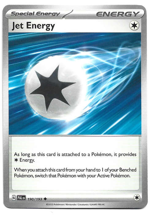 JET ENERGY - UNCOMMON  190/193 POKEMON TCG PALDEA EVOLVED TRADING CARD