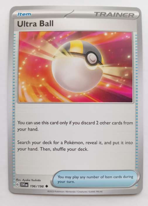 ULTRA BALL - POKEMON SCARLET & VIOLET  196/198 COMMON TRADING CARD