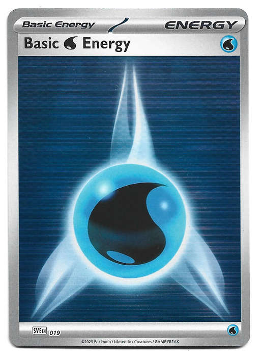 BASIC FIRE ENERGY - HOLO RARE  SVE019 BASIC WATER ENERGY POKEMON TCG WHITE FLARE TRADING CARD
