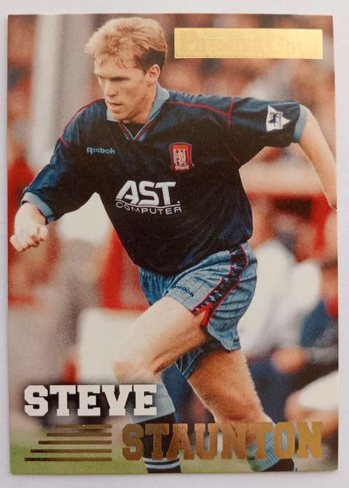 STEVE STAUTON (Aston Villa) - TOPPS PREMIER GOLD COLLECTION 1996/97 - TRADING CARD CARD 19 of 161