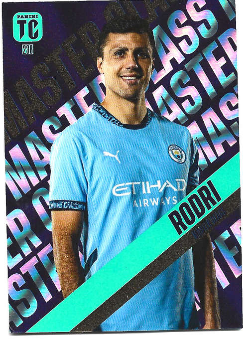 RODRI - PANINI `TOP CLASS` 2025 COLLECTION - FOIL MASTERCLASS TRADING CARD 238